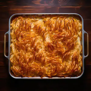 Baked Lasagna with Bolonaise sauce (beef sauce)