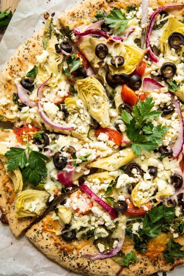 Mediterranean pizza