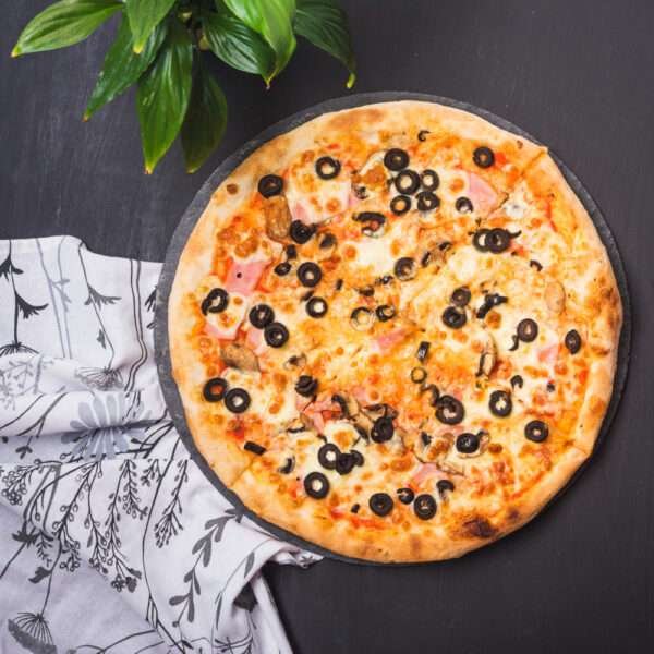 Two Topping Mushroom & Green Pepper Pizza