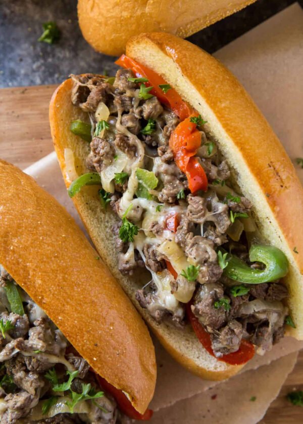 Philly Cheese Beef or Chicken
