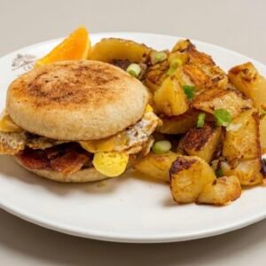 Breakfast Eggers, Sausage, Bacon or Veg.