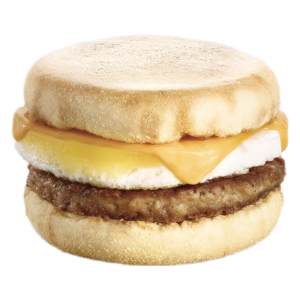 Breakfast Eggers, Sausage, Bacon or Veg.